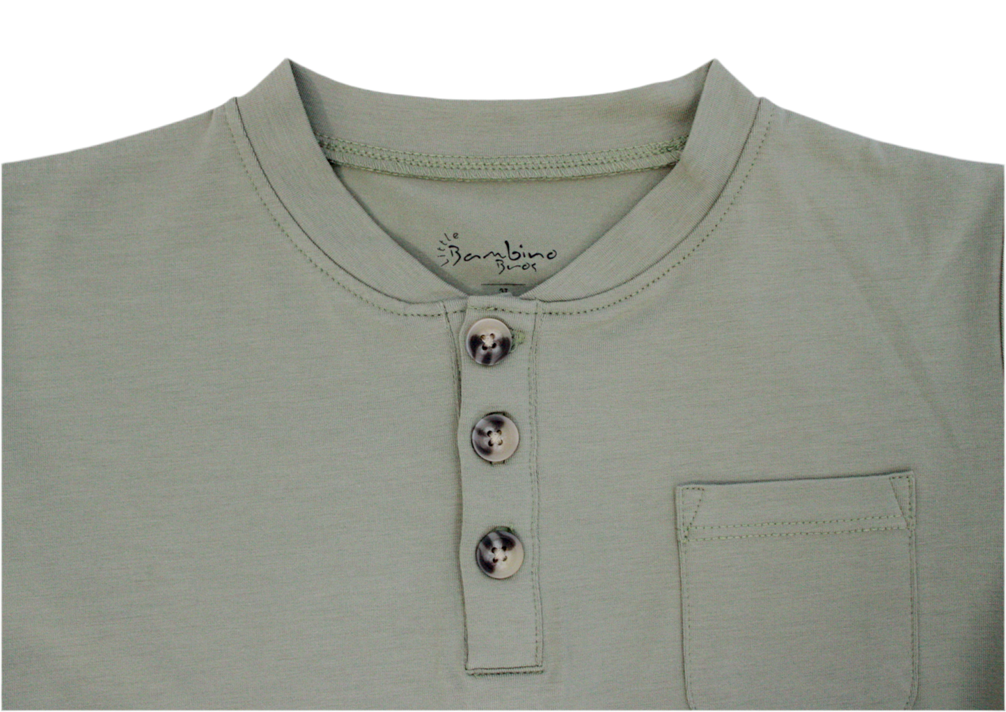 Moss Long Sleeve Pocket Henley