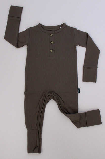 Morel Long Sleeve Henley Romper