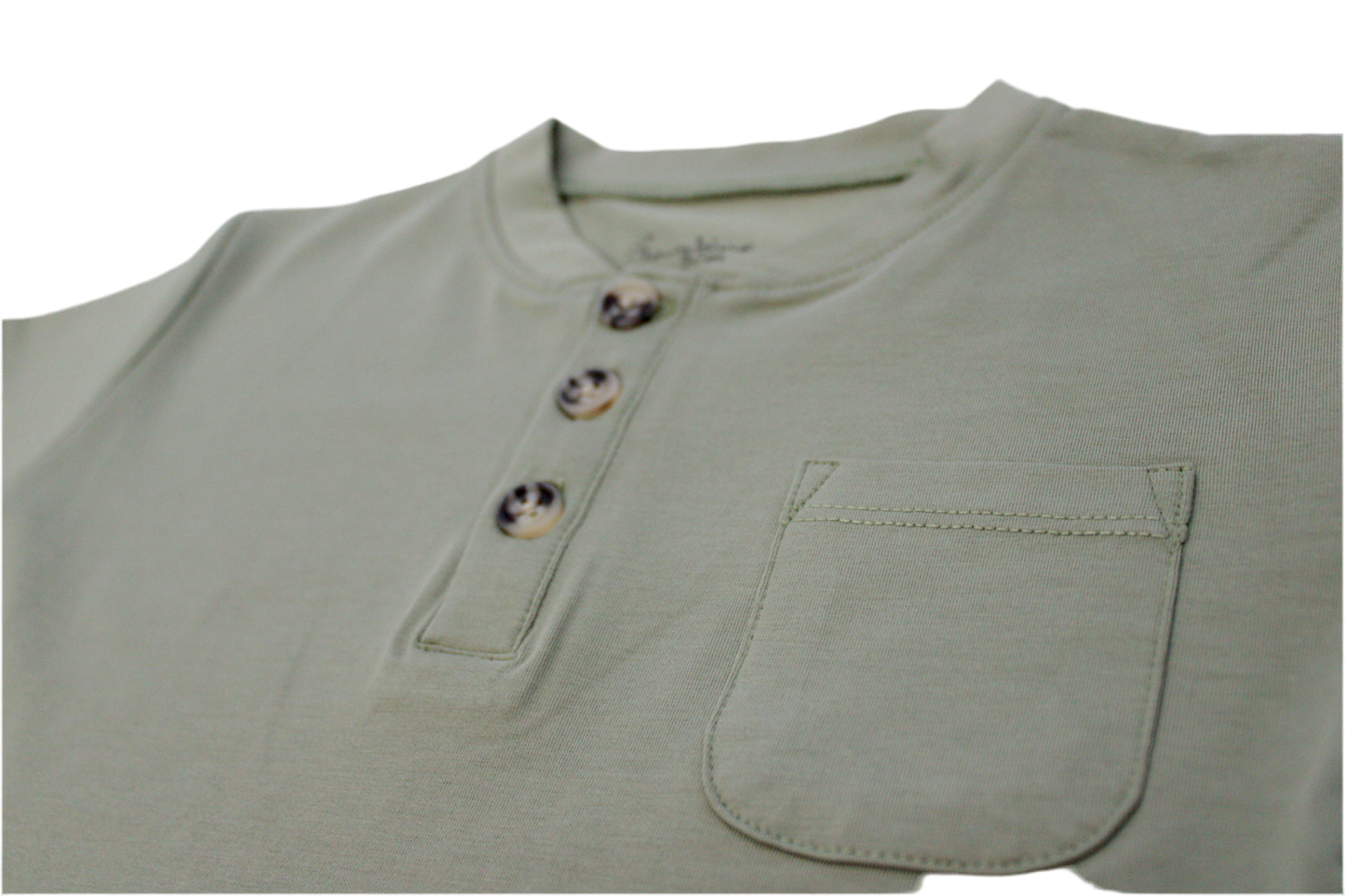 Moss Long Sleeve Pocket Henley